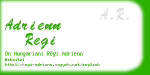 adrienn regi business card